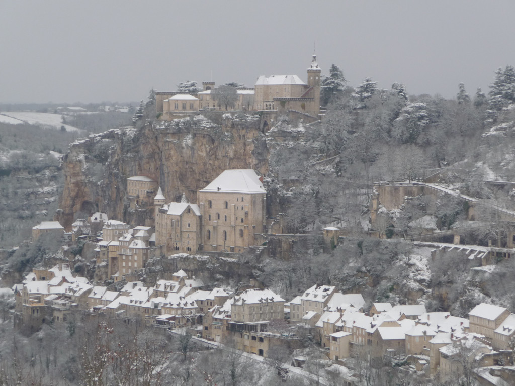 Rocamadour sous la neige
