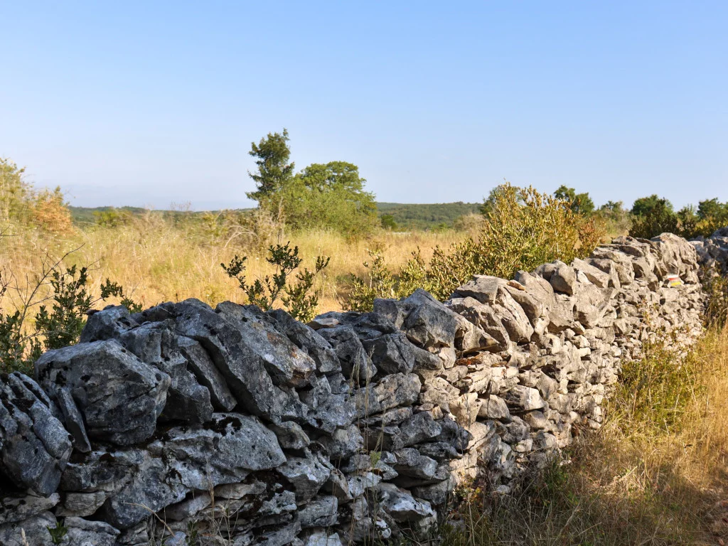 Muret en pierre sèche