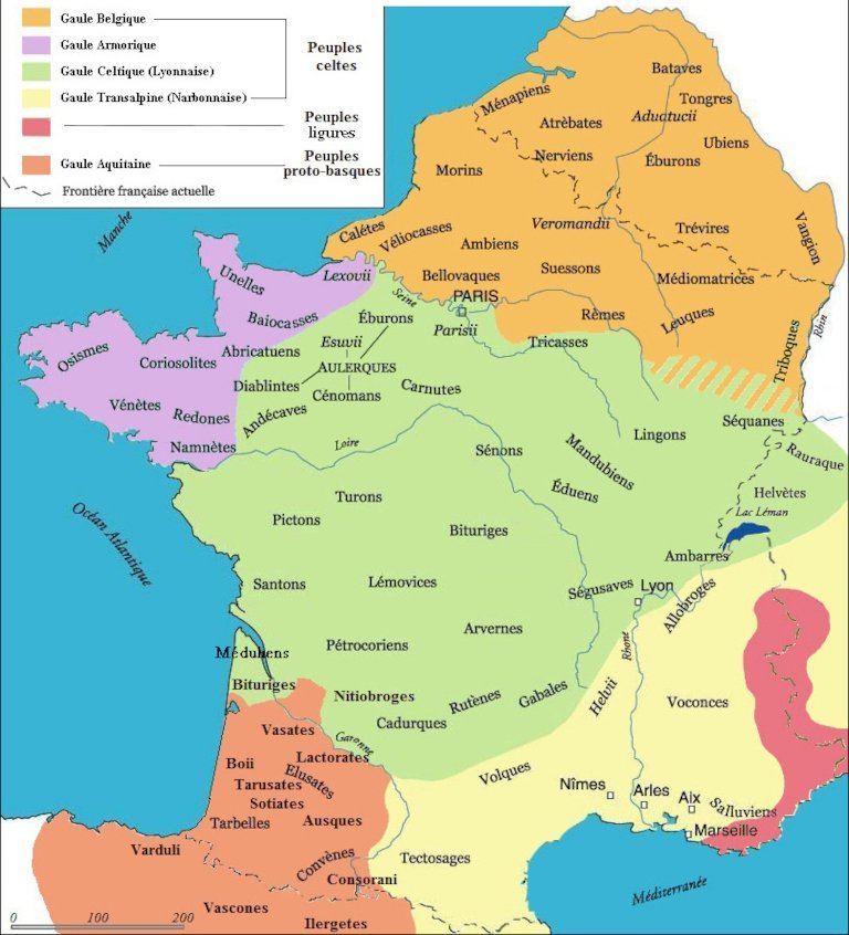 Carte de la Gaule