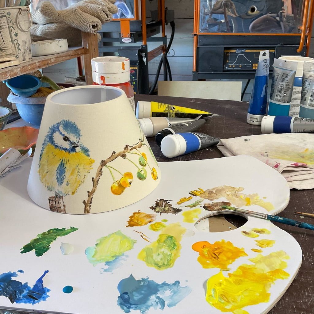 Magali Pigeon - Peinture sur abat-jour