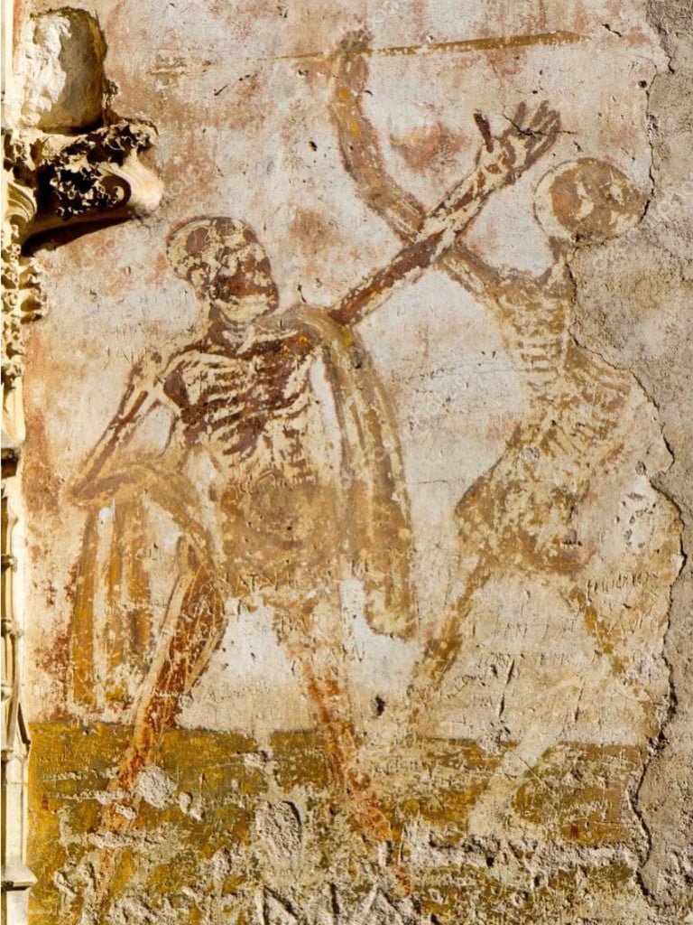 Rocamadour - La rencontre des trois morts et des trois vifs