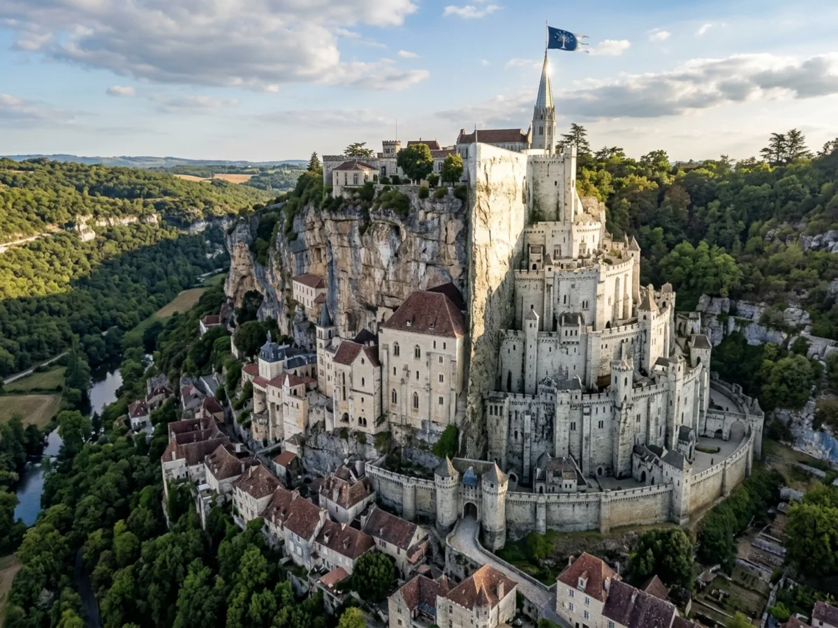 Une illustration de Rocamadour et de Minas Tirith, capitale du Gondor | Interprétation IA