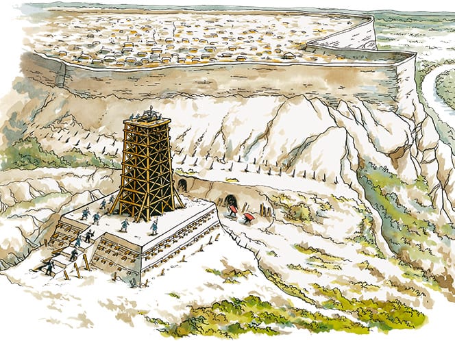 Illustration du siège d'Uxellodunum