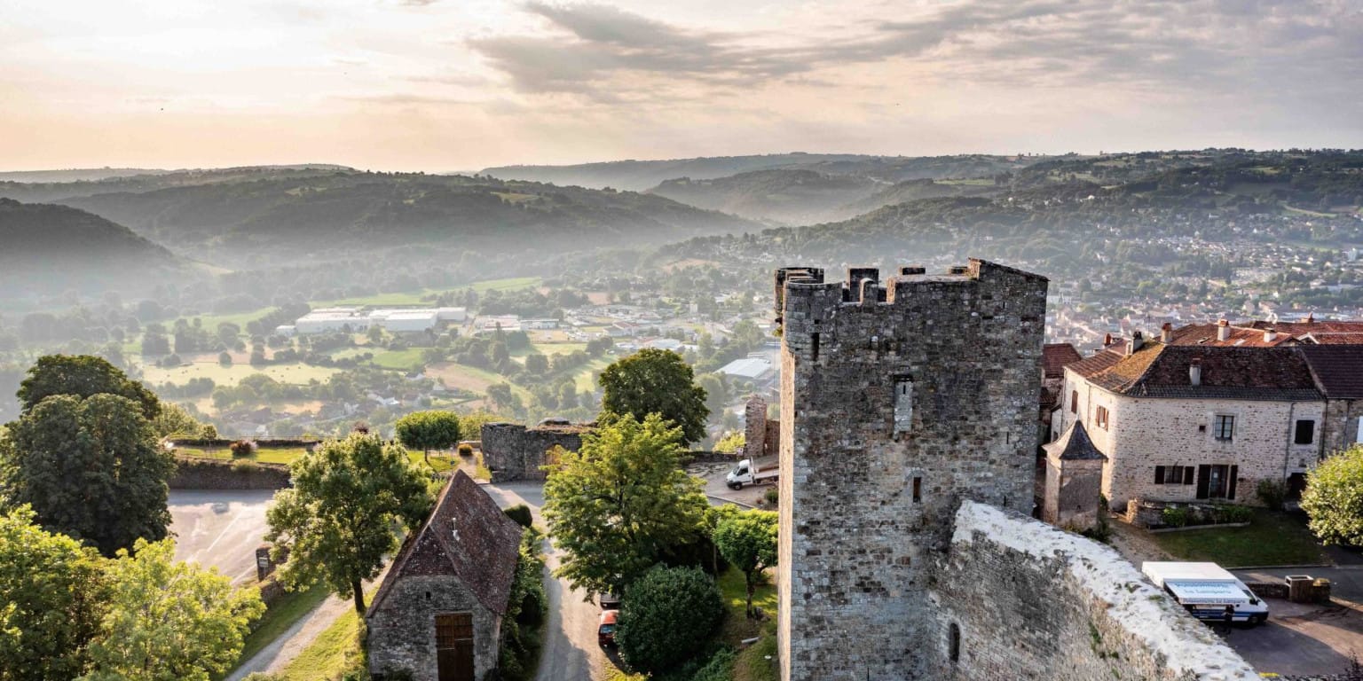 Vue depuis les hauteurs de Capdenac-le-haut