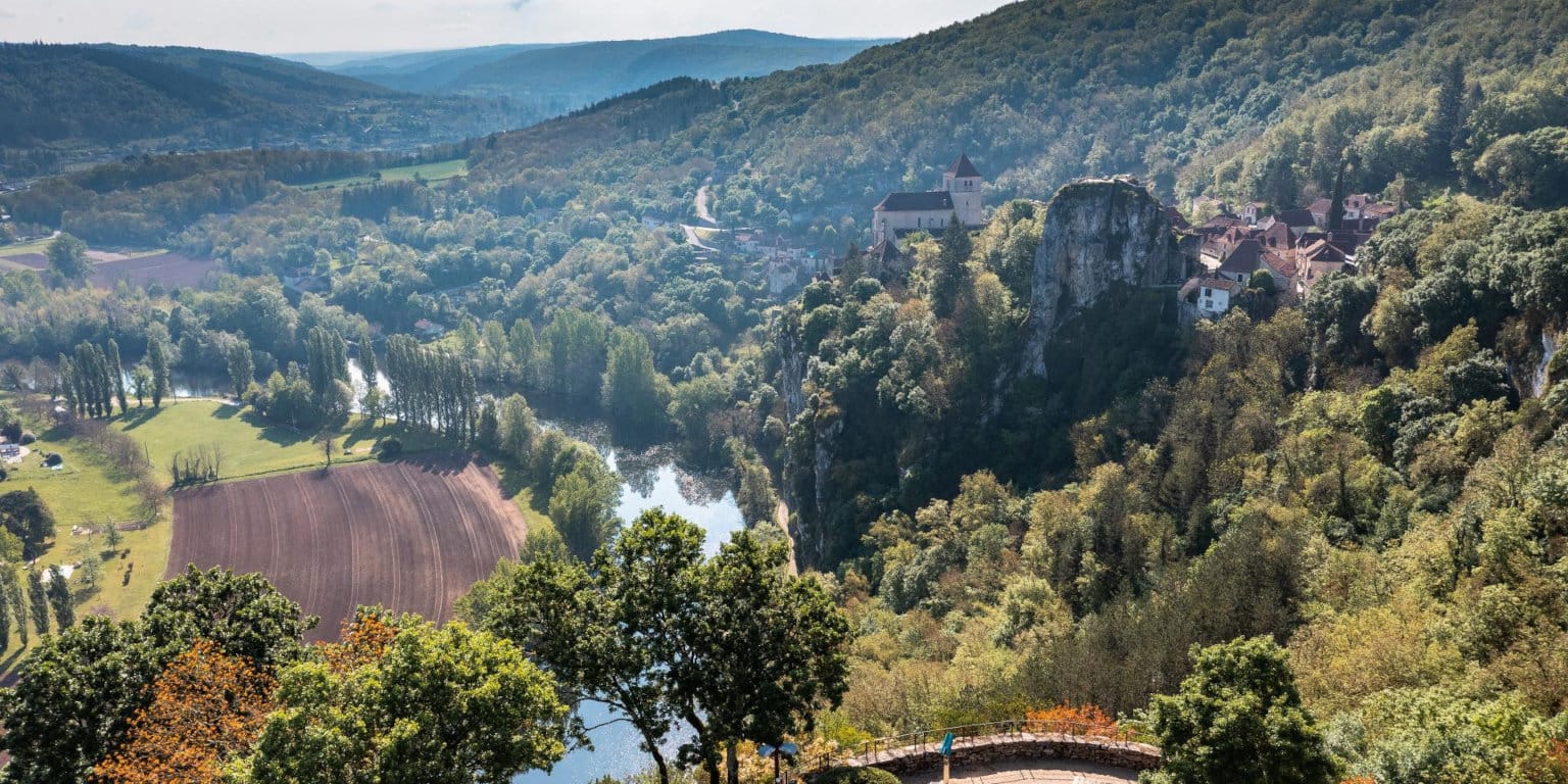 Vue depuis le Rocher Lapopie
