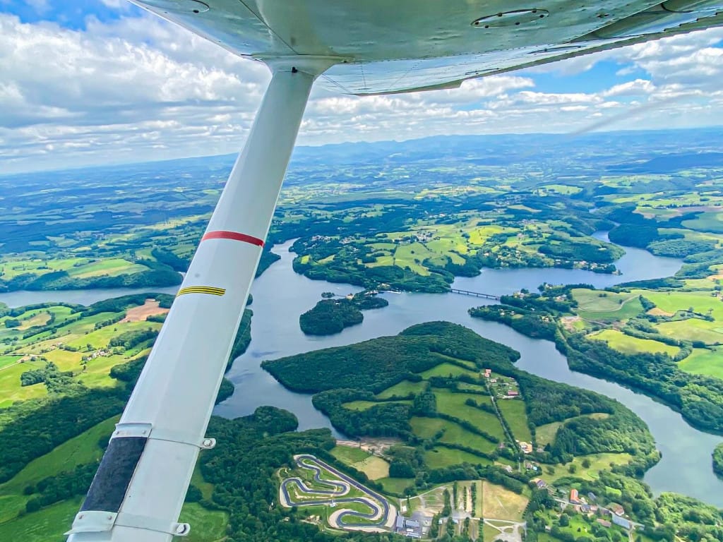Vol sur un avion léger