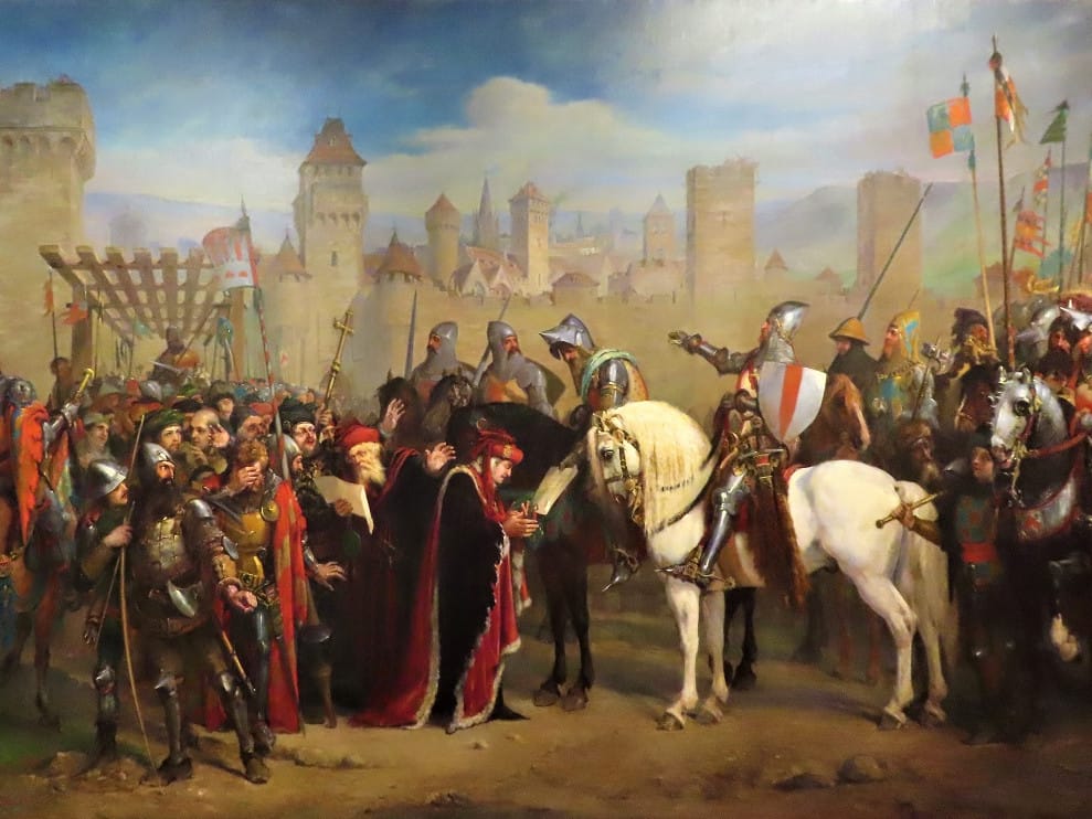 Prise de Cahors par les Anglais - Jacques-Edmond Leman (vers 1880)