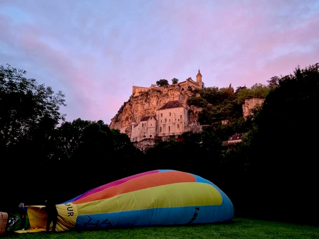Les montgolfiades de Rocamadour - L'envol du matin