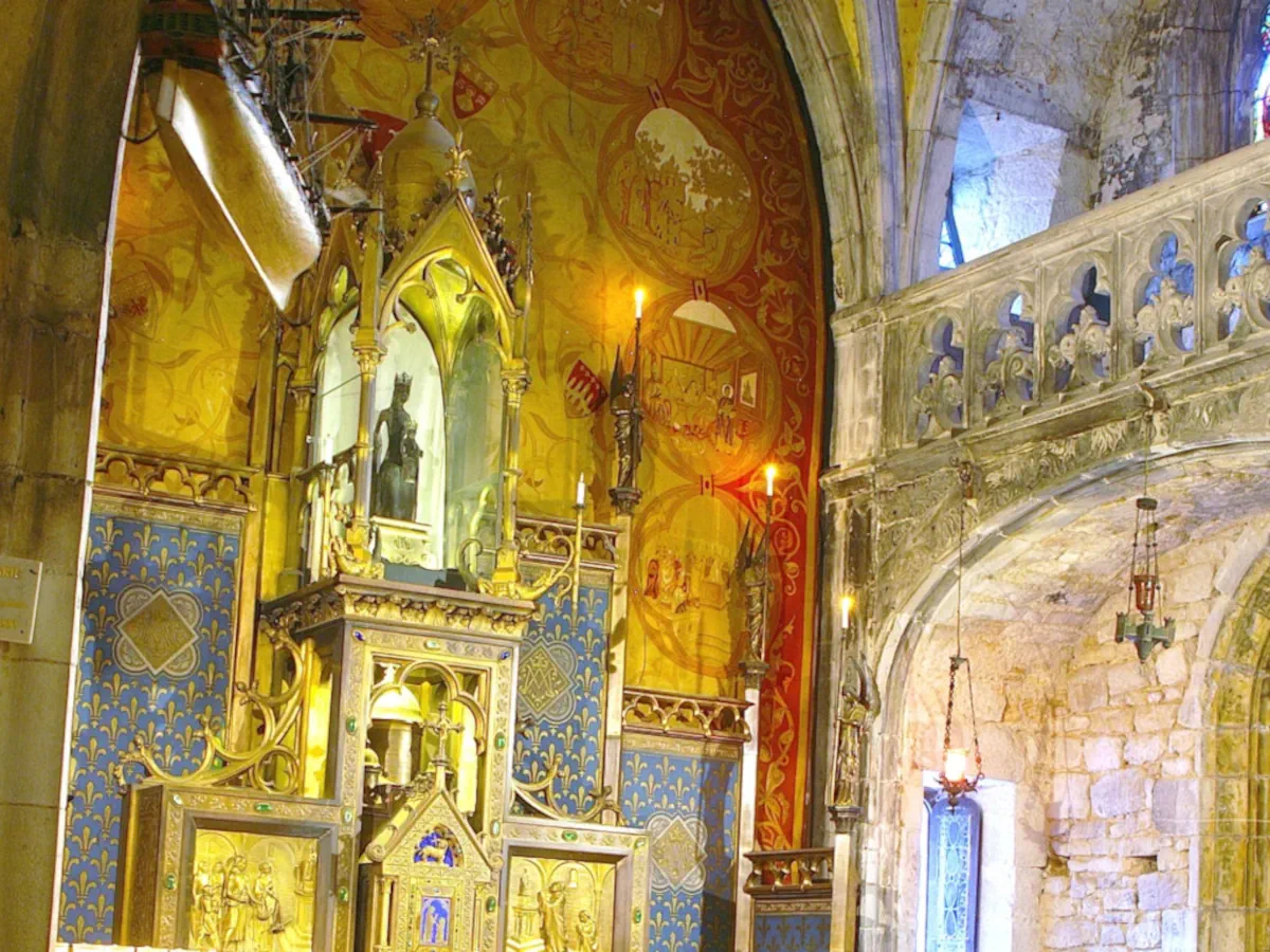 La Vierge Noire dans la chapelle Notre-Dame à Rocamadour (Lot, Occitanie)