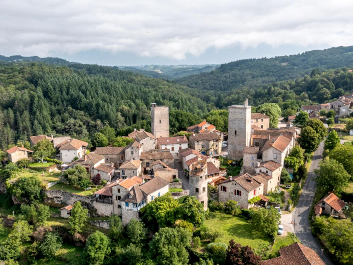 Vue aérienne de Cardaillac