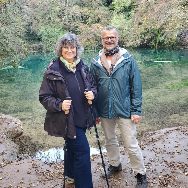 Isabelle et Pascal, les hôtes du gîte Le Pech de Vigne