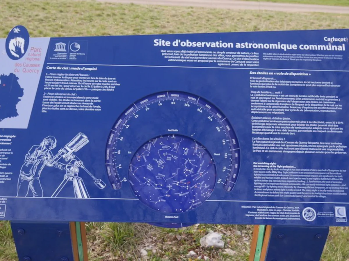 Site d'observation astronomique de Carlucet (Lot, Occitanie)