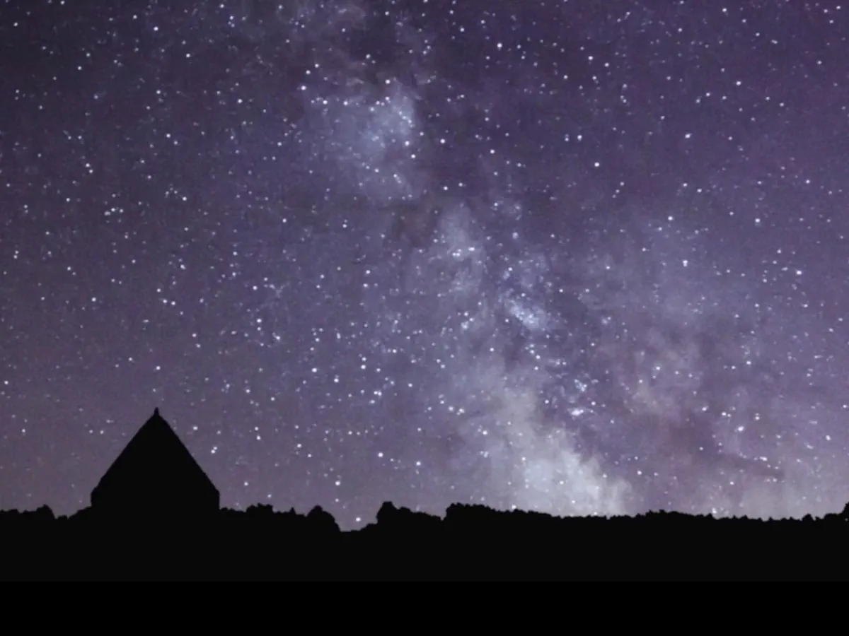 Le triangle noir du Quercy - Photographie de La Voie lactée
